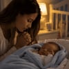 Oração por saúde física do bebê, alívio de dores e cólicas, e proteção sobre o berço