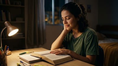 Oração por foco nos estudos, serenidade no exame e descanso no resultado