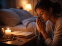 Oração da noite pedindo proteção de Deus enquanto dormimos
