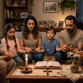 Oração por constância na oração, união espiritual e presença de Deus no lar