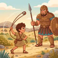 A história de Davi e Golias explicada para crianças