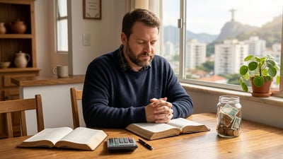 Oração por estabilidade na renda, quitação constante e paz diante dos compromissos