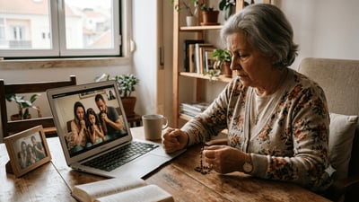 Oração por proteção sobre os parentes distantes, consolo na saudade e laços fortalecidos