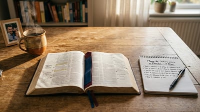 7 dias de leitura bíblica para pais fortalecerem a família