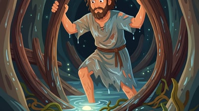 A História de Jonas e o Grande Peixe para crianças