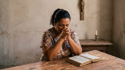 Oração por humildade, fé inabalável na providência e desprendimento das incertezas