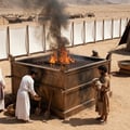 O que representava o altar de bronze no Antigo Testamento