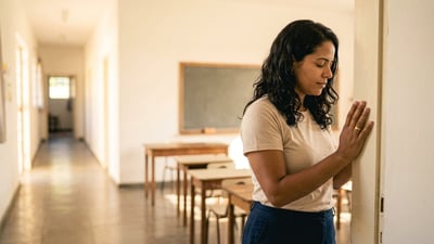 Oração por integridade no campus, sabedoria no falar e testemunho com amor
