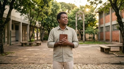 Oração por sabedoria na gestão, discernimento decisório e promoção da paz escolar