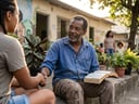 Oração por olhar compassivo, engajamento comunitário e alegria no servir