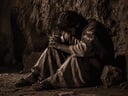 Oração por voz na escuridão, acolhimento da dor e presença de Deus no fundo do poço