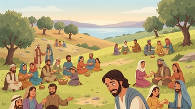 A história do milagre da multiplicação dos pães explicada para crianças
