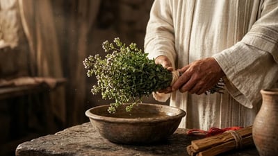O que era o hissopo e qual o seu uso nos rituais de purificação