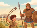 A história de Davi e Golias explicada para crianças