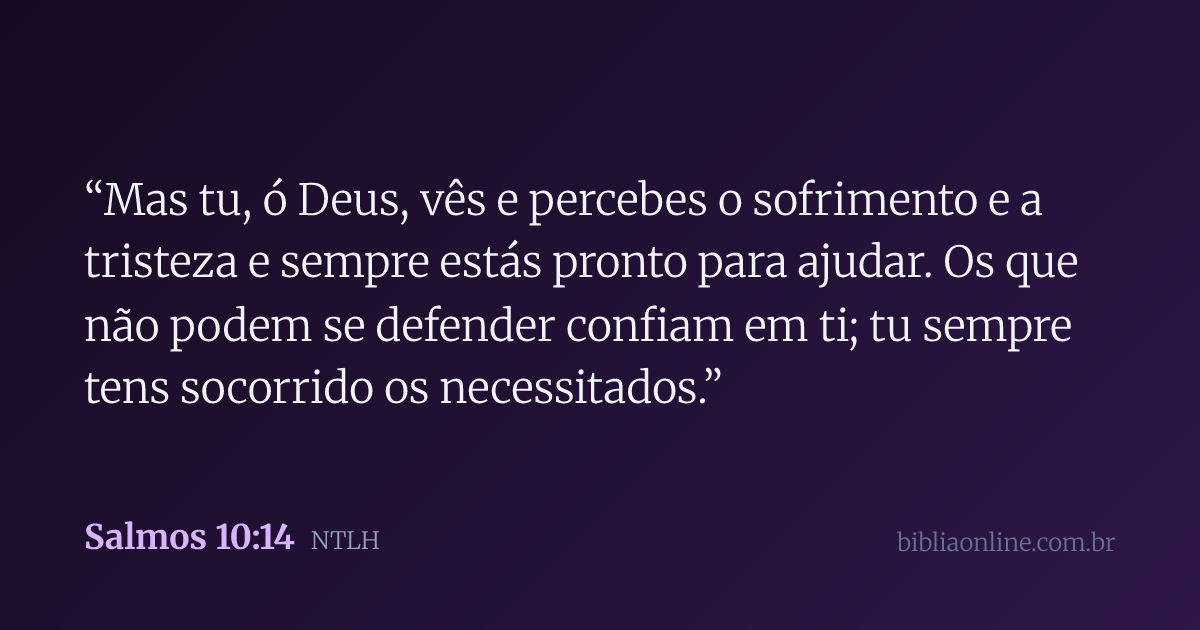 Salmos 10 | NTLH | Bíblia Online