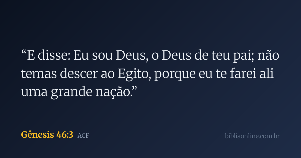 Gênesis 46 | ACF | Bíblia Online